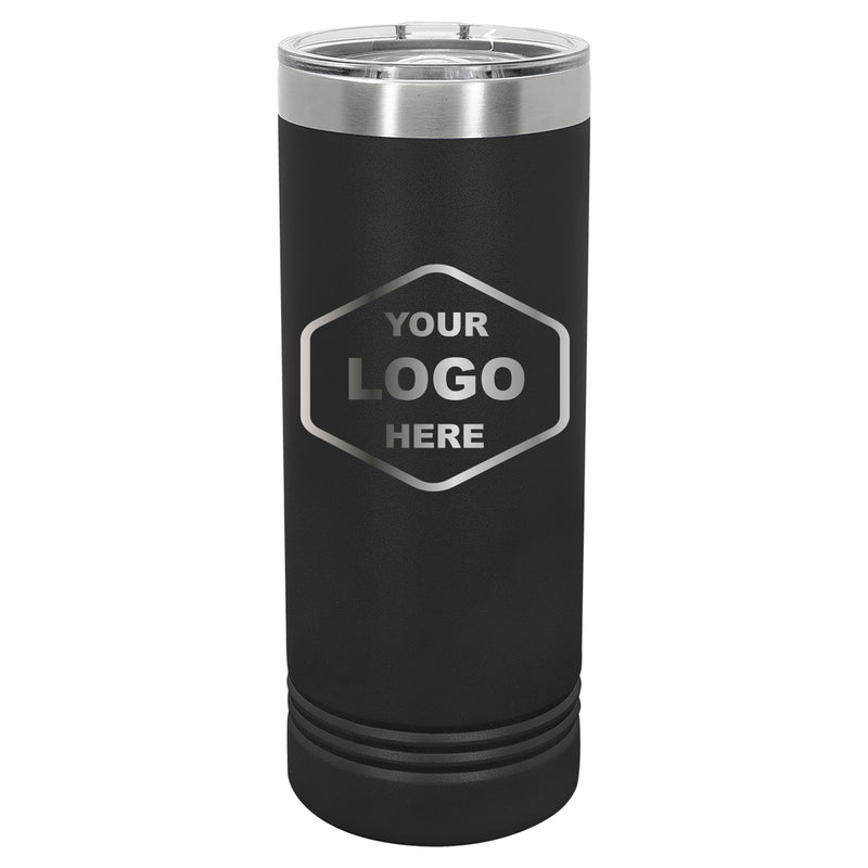 22 OZ Skinny Custom Laser Engraved Tumblers - Grizzly Designs