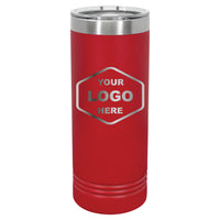 22 OZ Skinny Custom Laser Engraved Tumblers - Grizzly Designs