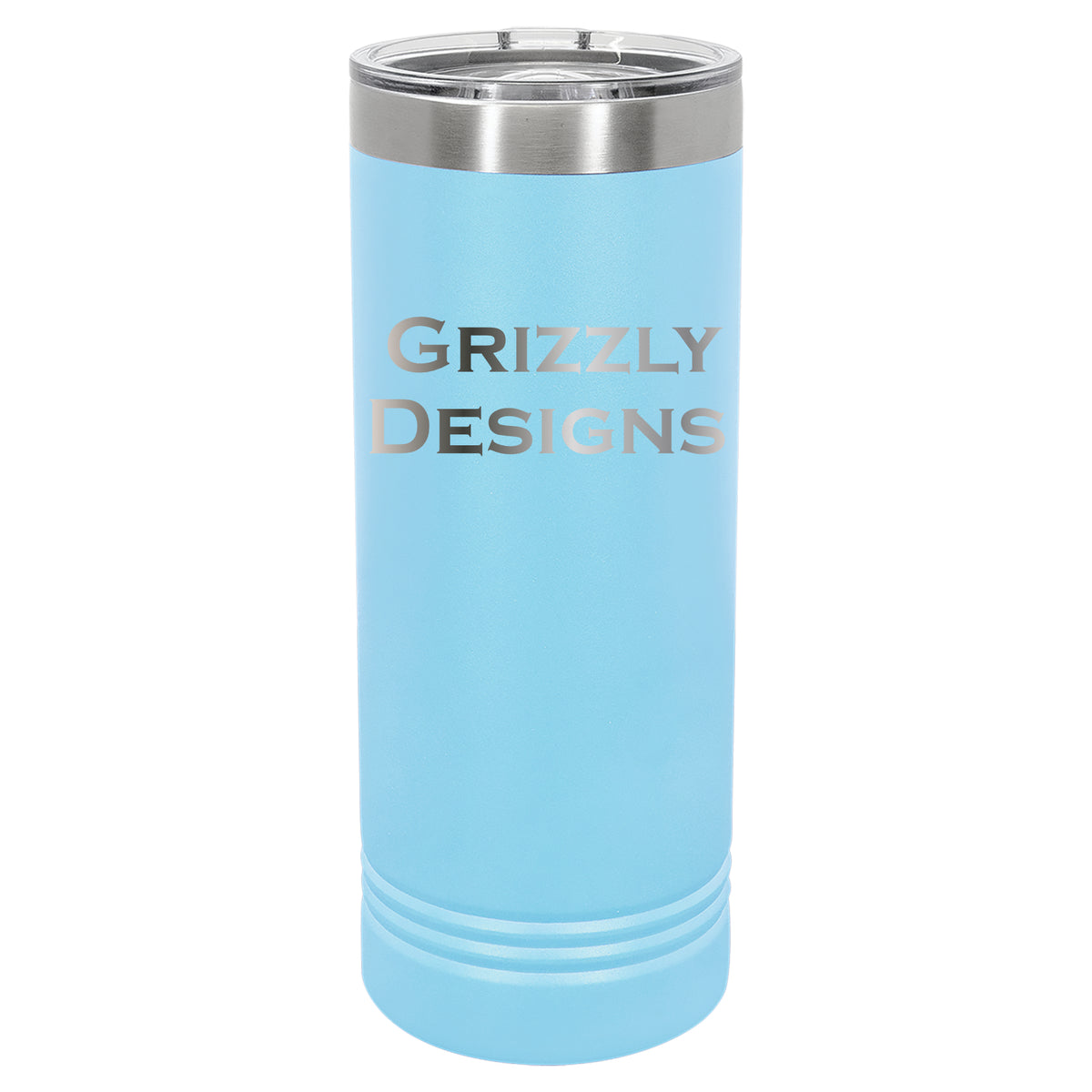22 OZ Skinny Custom Laser Engraved Tumblers - Grizzly Designs