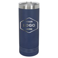 22 OZ Skinny Custom Laser Engraved Tumblers - Grizzly Designs