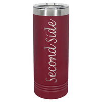 22 OZ Skinny Custom Laser Engraved Tumblers - Grizzly Designs