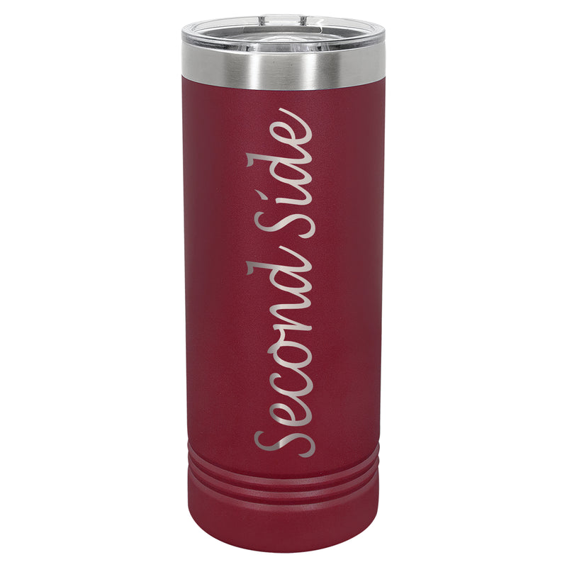 22 OZ Skinny Custom Laser Engraved Tumblers - Grizzly Designs