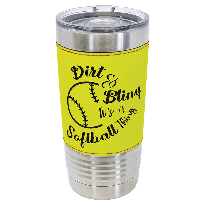 20 OZ "Specialty" Leatherette Laser Engraved Tumbler - Grizzly Designs