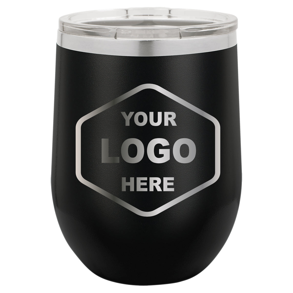 12 OZ Custom Laser Engraved Wine Tumbler - Grizzly Designs