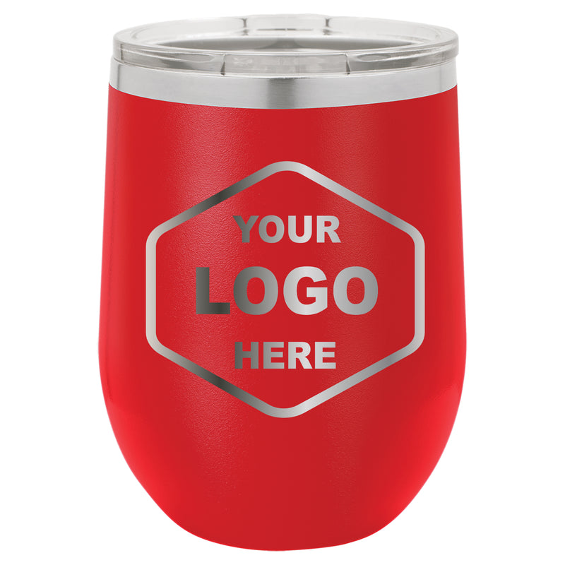 12 OZ Custom Laser Engraved Wine Tumbler - Grizzly Designs