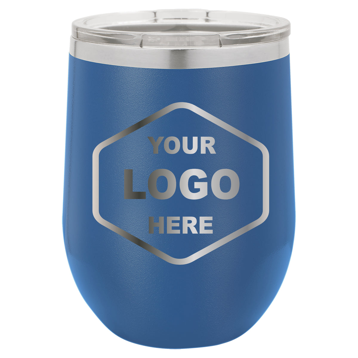 12 OZ Custom Laser Engraved Wine Tumbler - Grizzly Designs