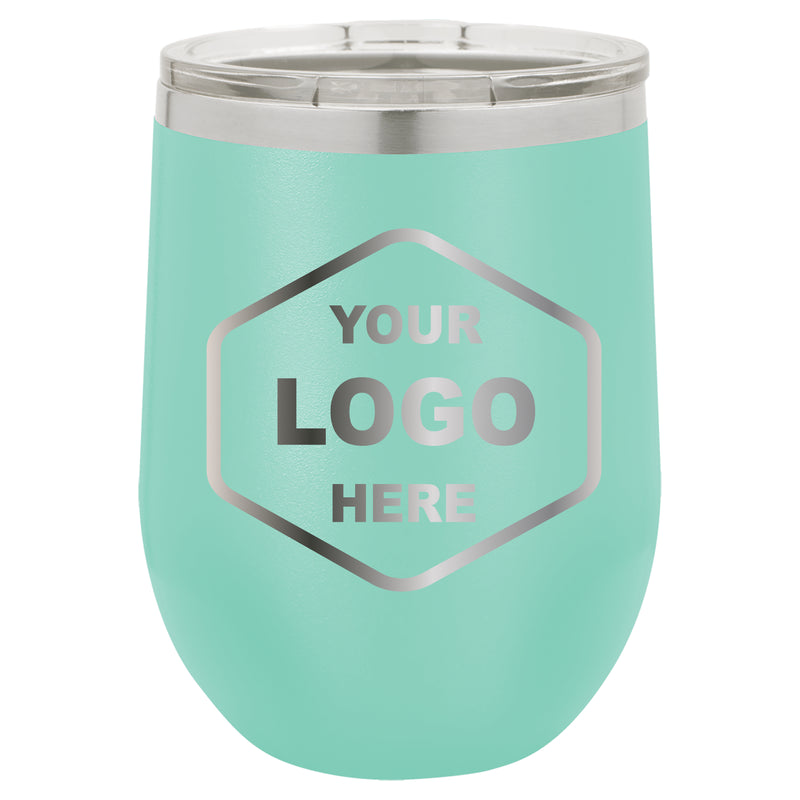 12 OZ Custom Laser Engraved Wine Tumbler - Grizzly Designs