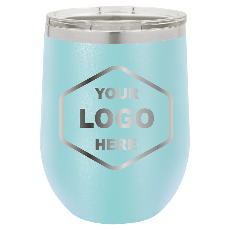 12 OZ Custom Laser Engraved Wine Tumbler - Grizzly Designs