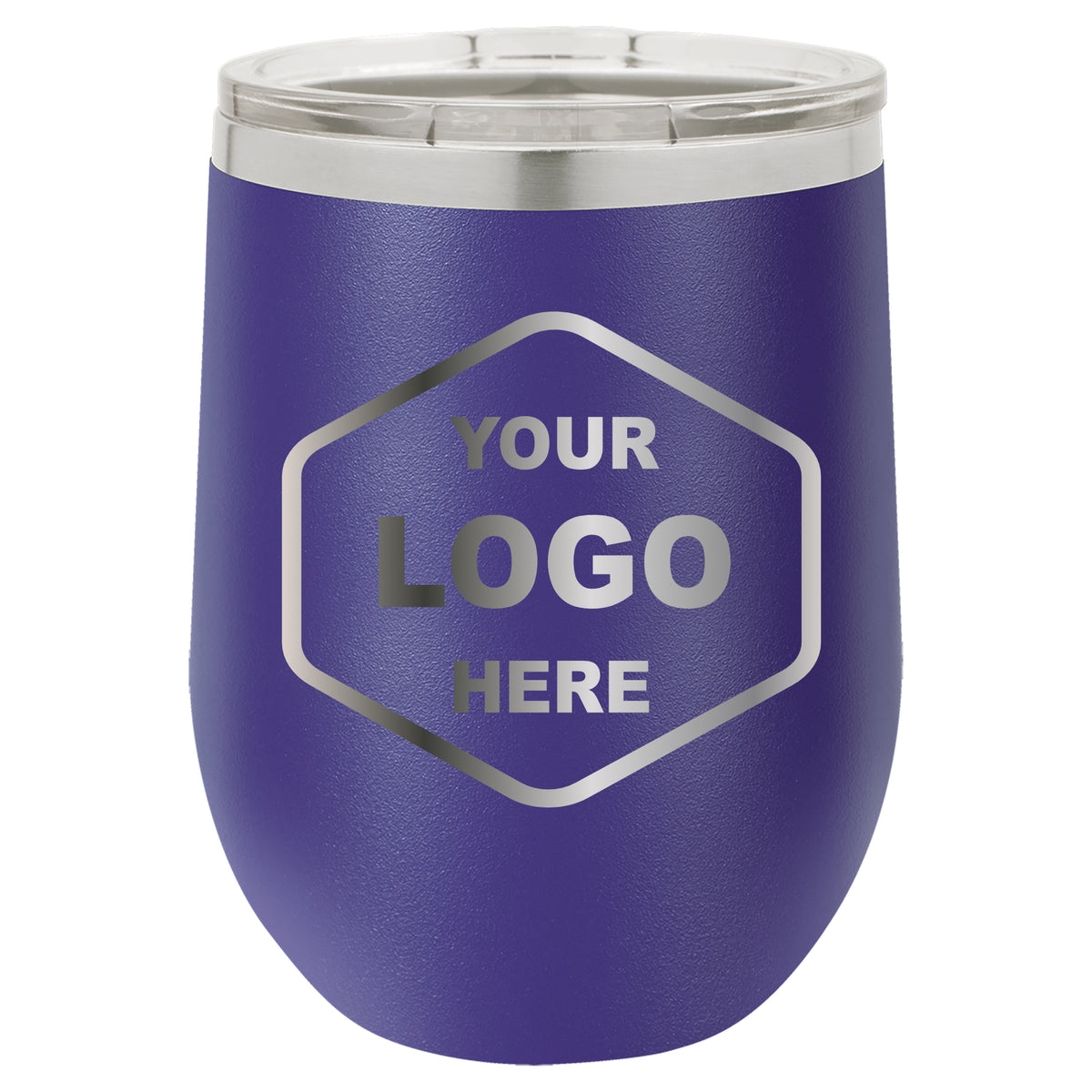 12 OZ Custom Laser Engraved Wine Tumbler - Grizzly Designs