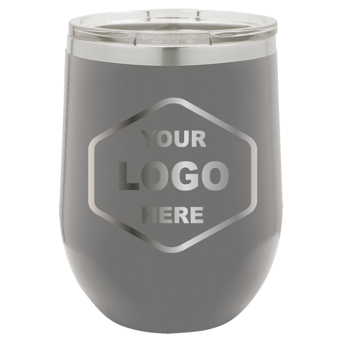 12 OZ Custom Laser Engraved Wine Tumbler - Grizzly Designs