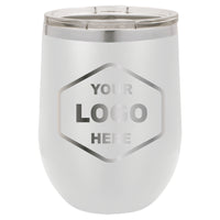 12 OZ Custom Laser Engraved Wine Tumbler - Grizzly Designs