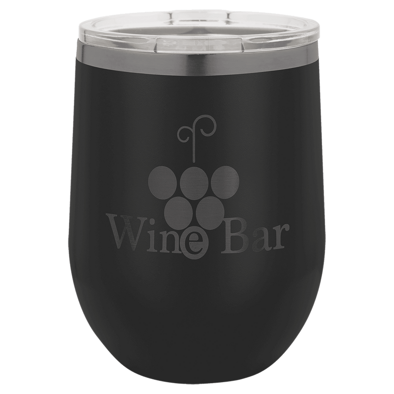 12 OZ Custom Laser Engraved "Specialty" Wine Tumbler - Grizzly Designs
