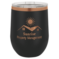 12 OZ Custom Laser Engraved "Specialty" Wine Tumbler - Grizzly Designs