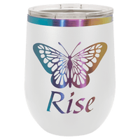 12 OZ Custom Laser Engraved "Specialty" Wine Tumbler - Grizzly Designs