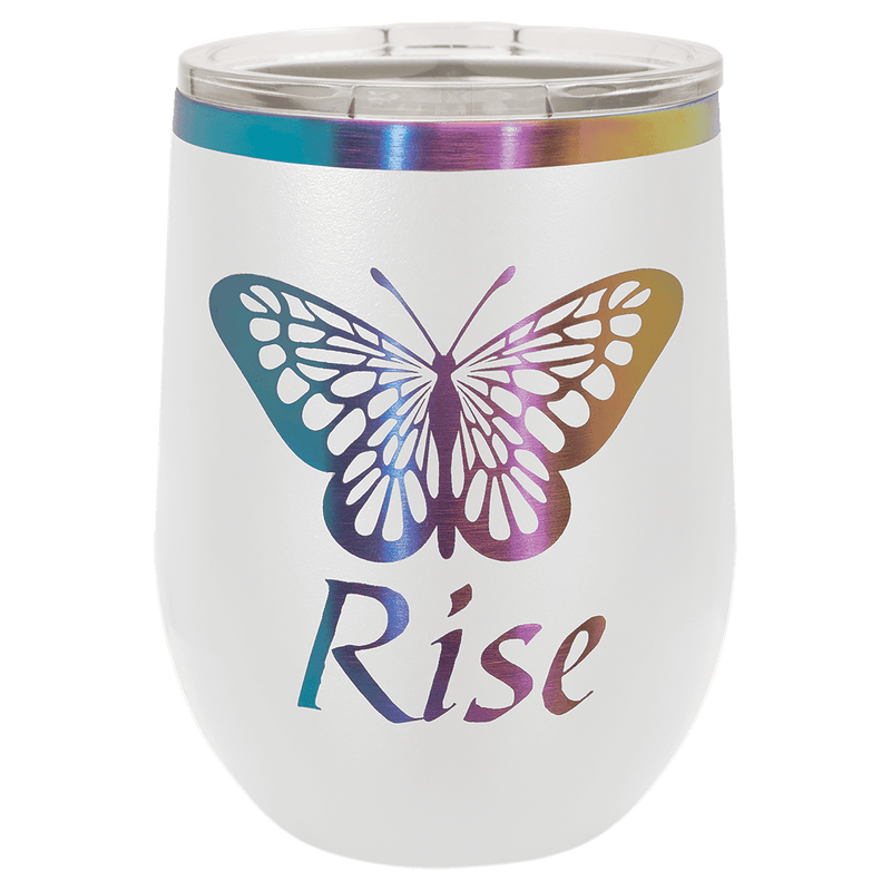 12 OZ Custom Laser Engraved "Specialty" Wine Tumbler - Grizzly Designs