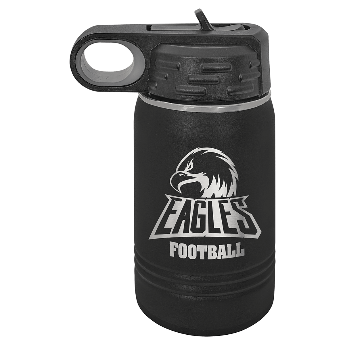 12 OZ Laser Engraved Water Bottle - Grizzly Designs