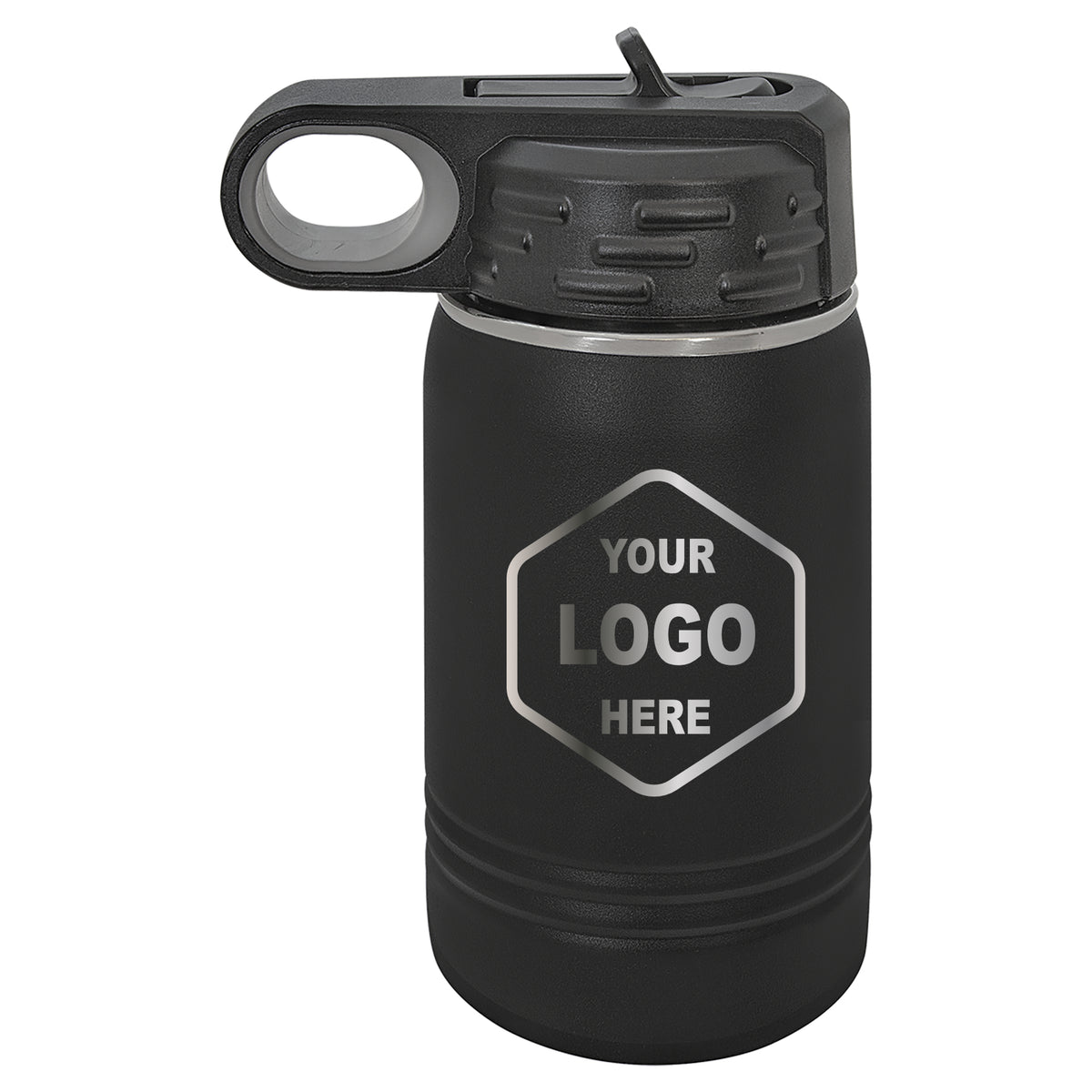 12 OZ Laser Engraved Water Bottle - Grizzly Designs