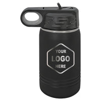 12 OZ Laser Engraved Water Bottle - Grizzly Designs