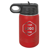 12 OZ Laser Engraved Water Bottle - Grizzly Designs