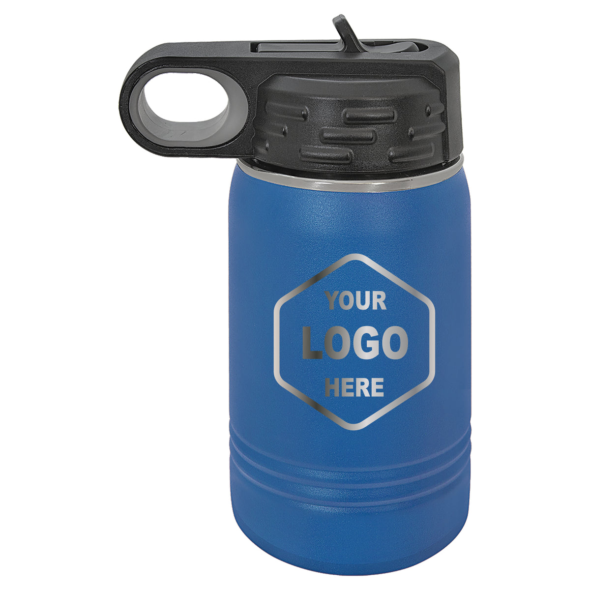 12 OZ Laser Engraved Water Bottle - Grizzly Designs