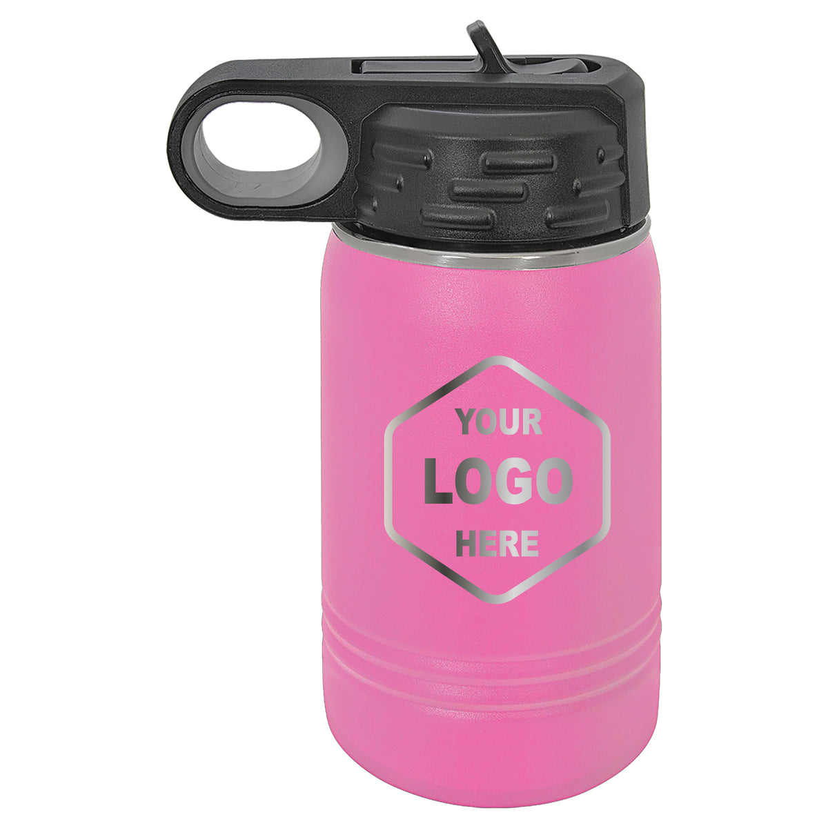 12 OZ Laser Engraved Water Bottle - Grizzly Designs
