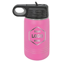 12 OZ Laser Engraved Water Bottle - Grizzly Designs