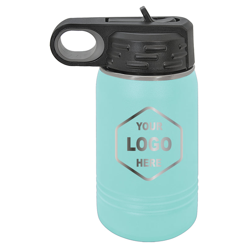 12 OZ Laser Engraved Water Bottle - Grizzly Designs