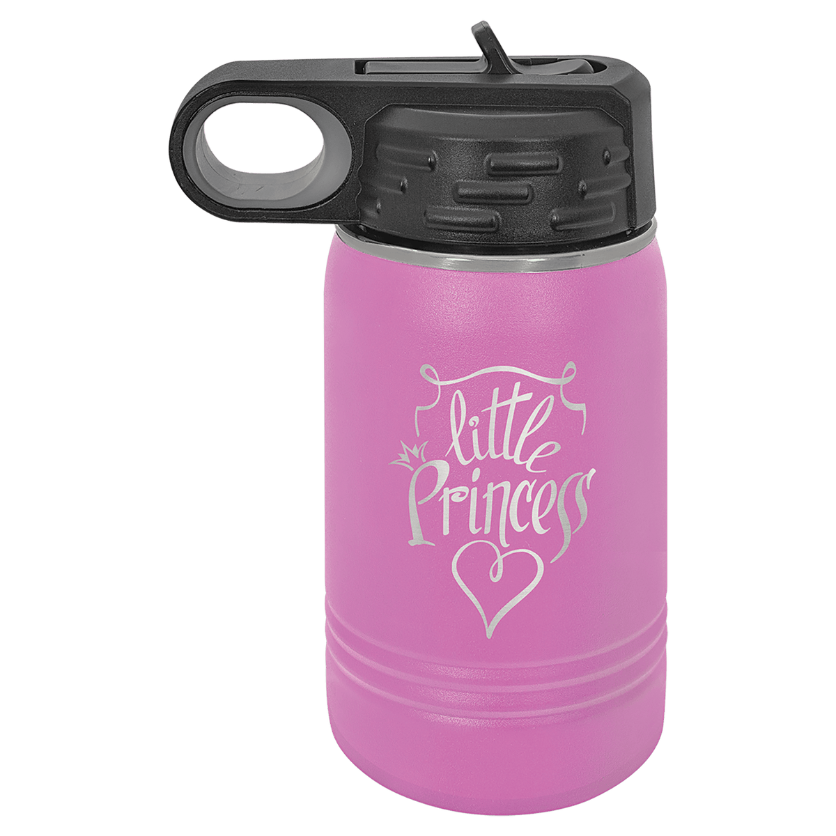 12 OZ Laser Engraved Water Bottle - Grizzly Designs