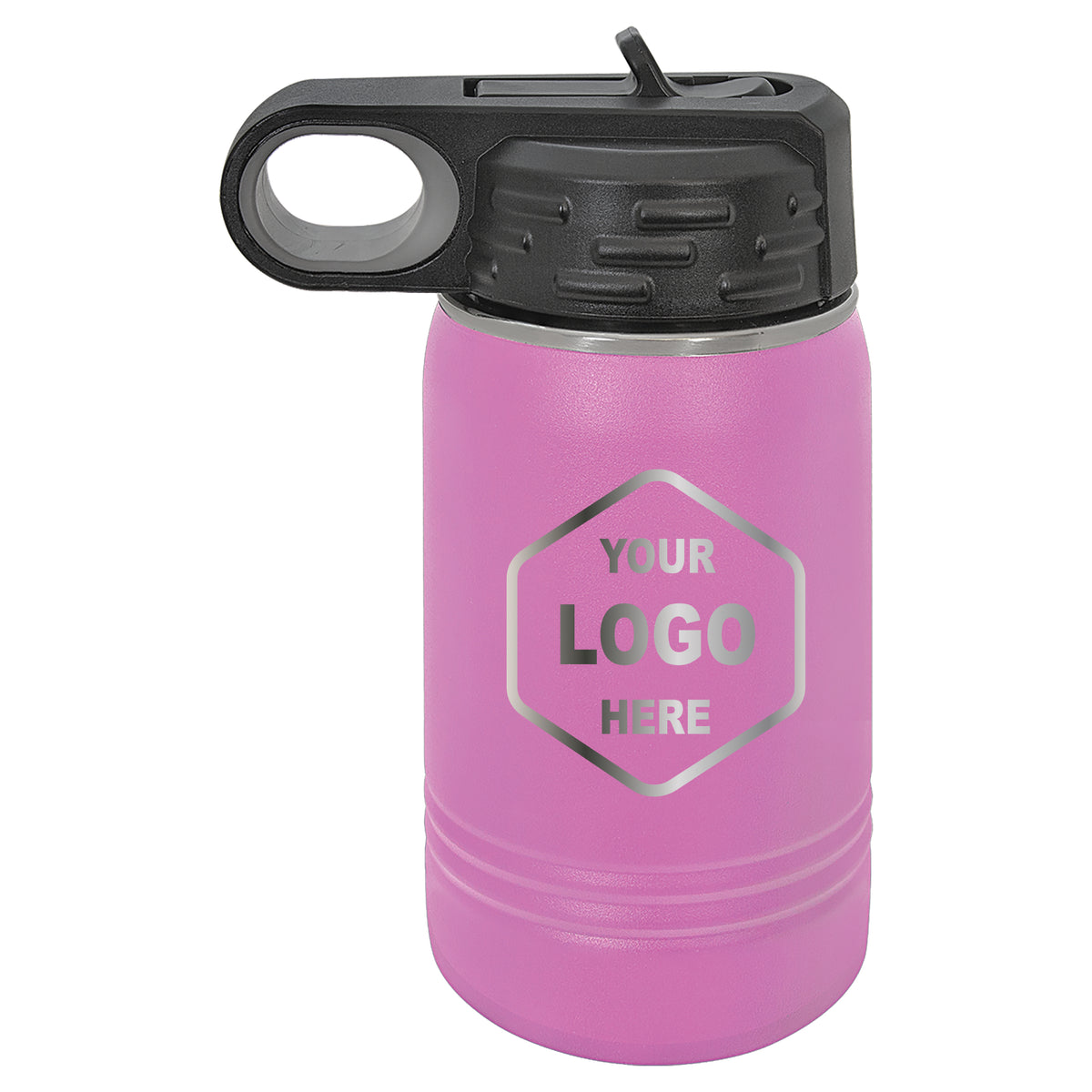 12 OZ Laser Engraved Water Bottle - Grizzly Designs