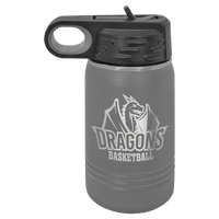 12 OZ Laser Engraved Water Bottle - Grizzly Designs