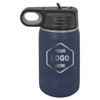 12 OZ Laser Engraved Water Bottle - Grizzly Designs