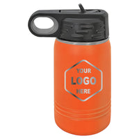12 OZ Laser Engraved Water Bottle - Grizzly Designs