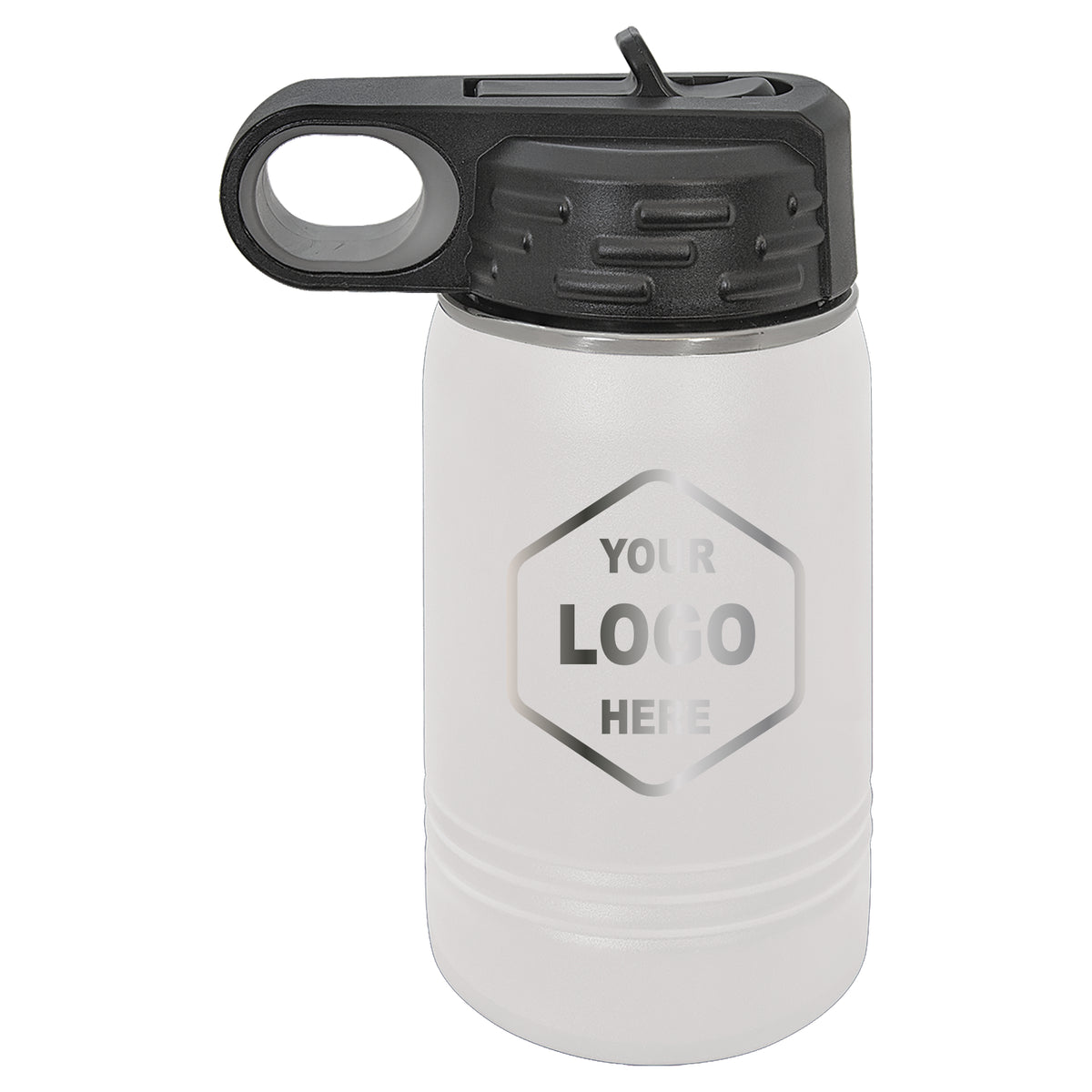 12 OZ Laser Engraved Water Bottle - Grizzly Designs
