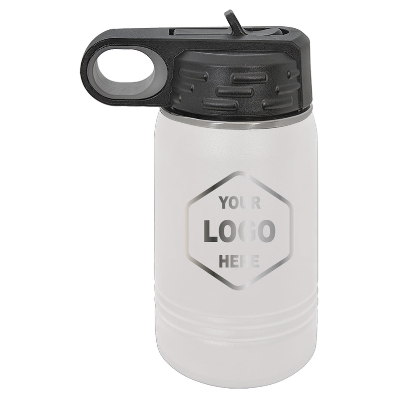 12 OZ Laser Engraved Water Bottle - Grizzly Designs