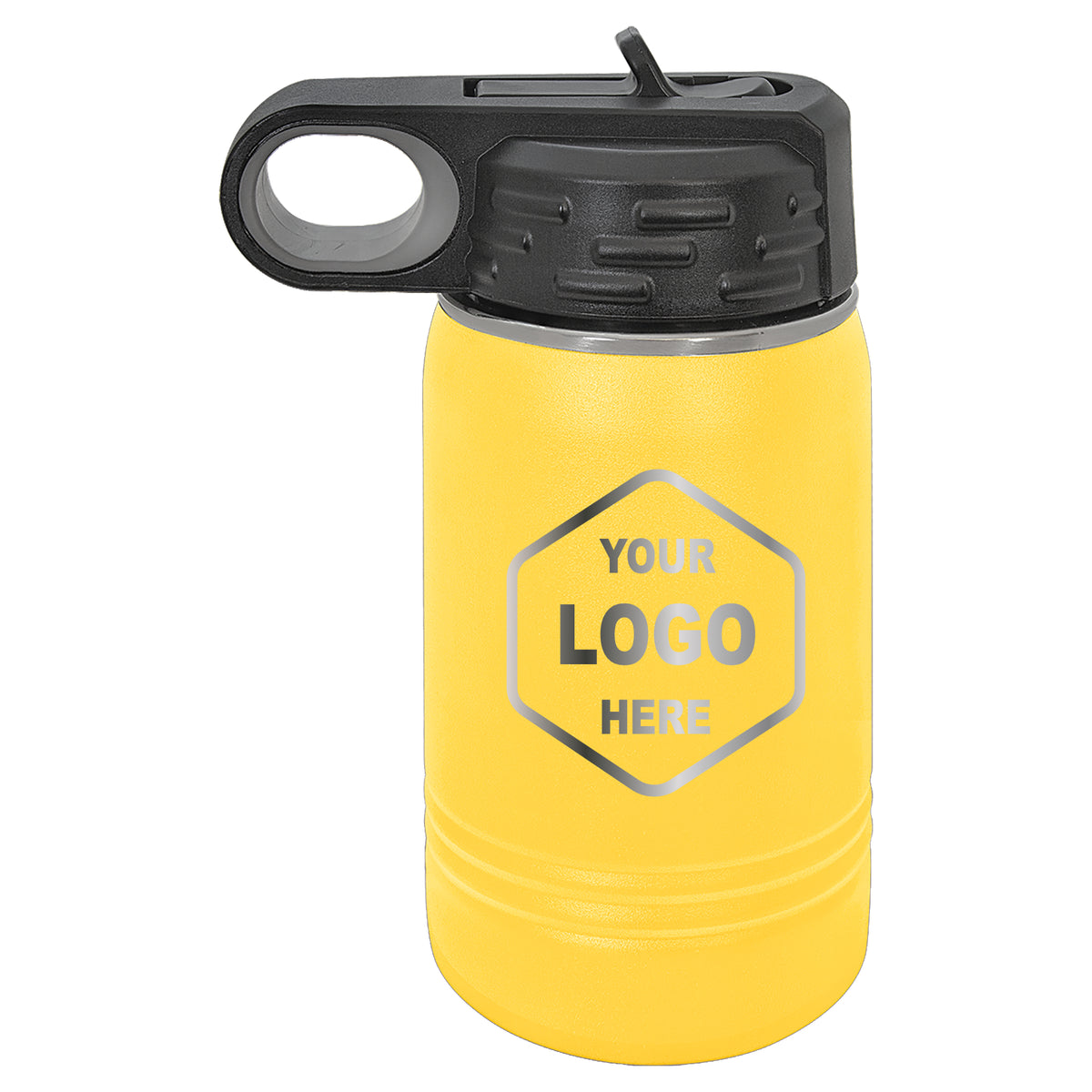 12 OZ Laser Engraved Water Bottle - Grizzly Designs