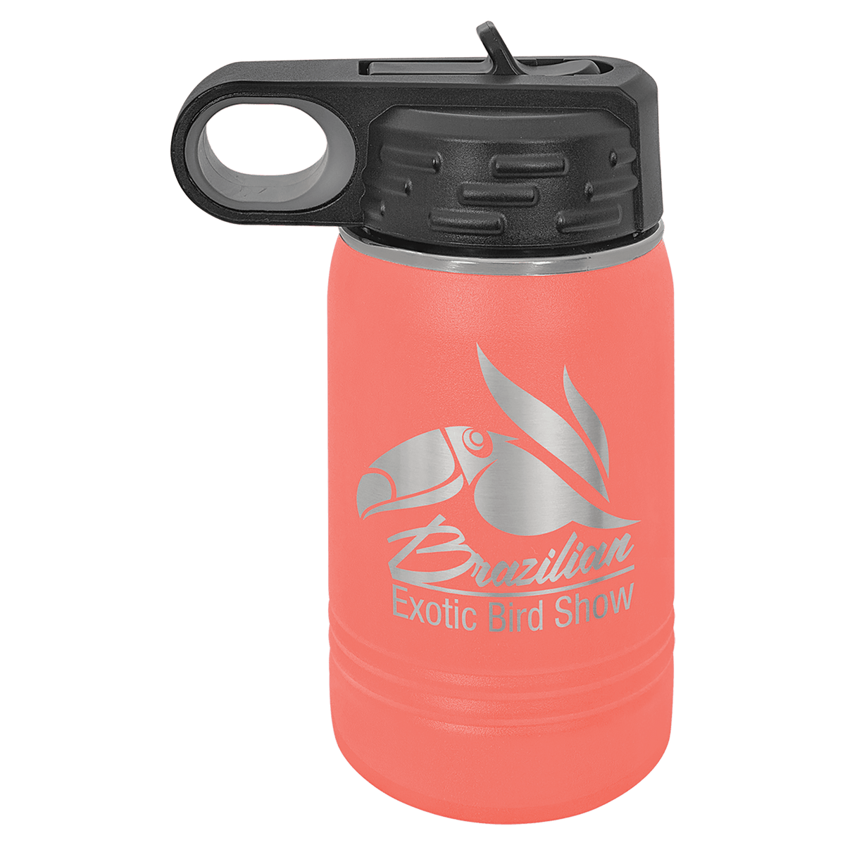12 OZ Laser Engraved Water Bottle - Grizzly Designs