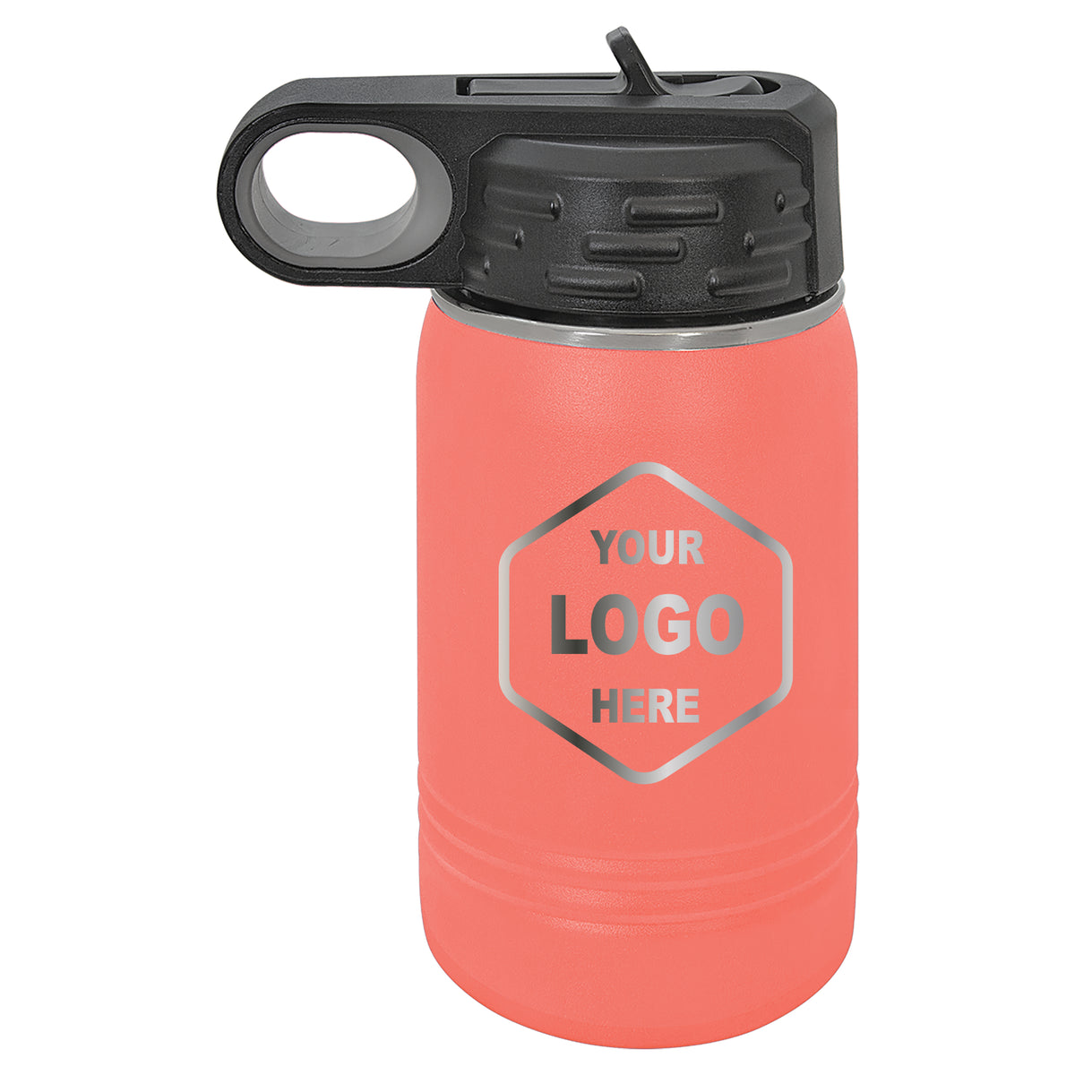 12 OZ Laser Engraved Water Bottle - Grizzly Designs