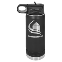 20 OZ Laser Engraved Water Bottle - Grizzly Designs
