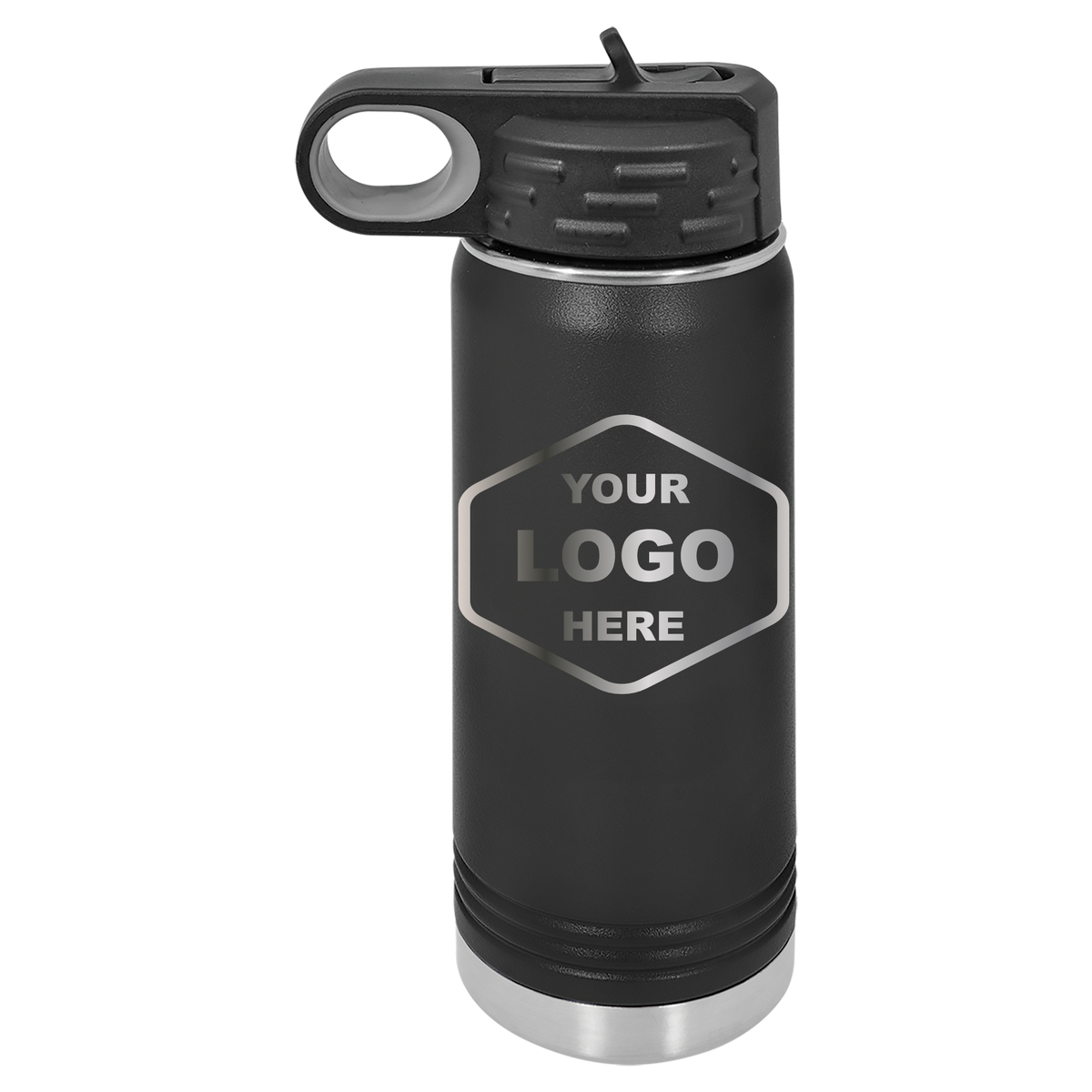 20 OZ Laser Engraved Water Bottle - Grizzly Designs