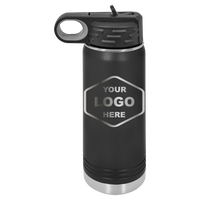 20 OZ Laser Engraved Water Bottle - Grizzly Designs