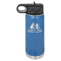 20 OZ Laser Engraved Water Bottle - Grizzly Designs