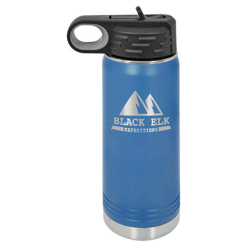 20 OZ Laser Engraved Water Bottle - Grizzly Designs