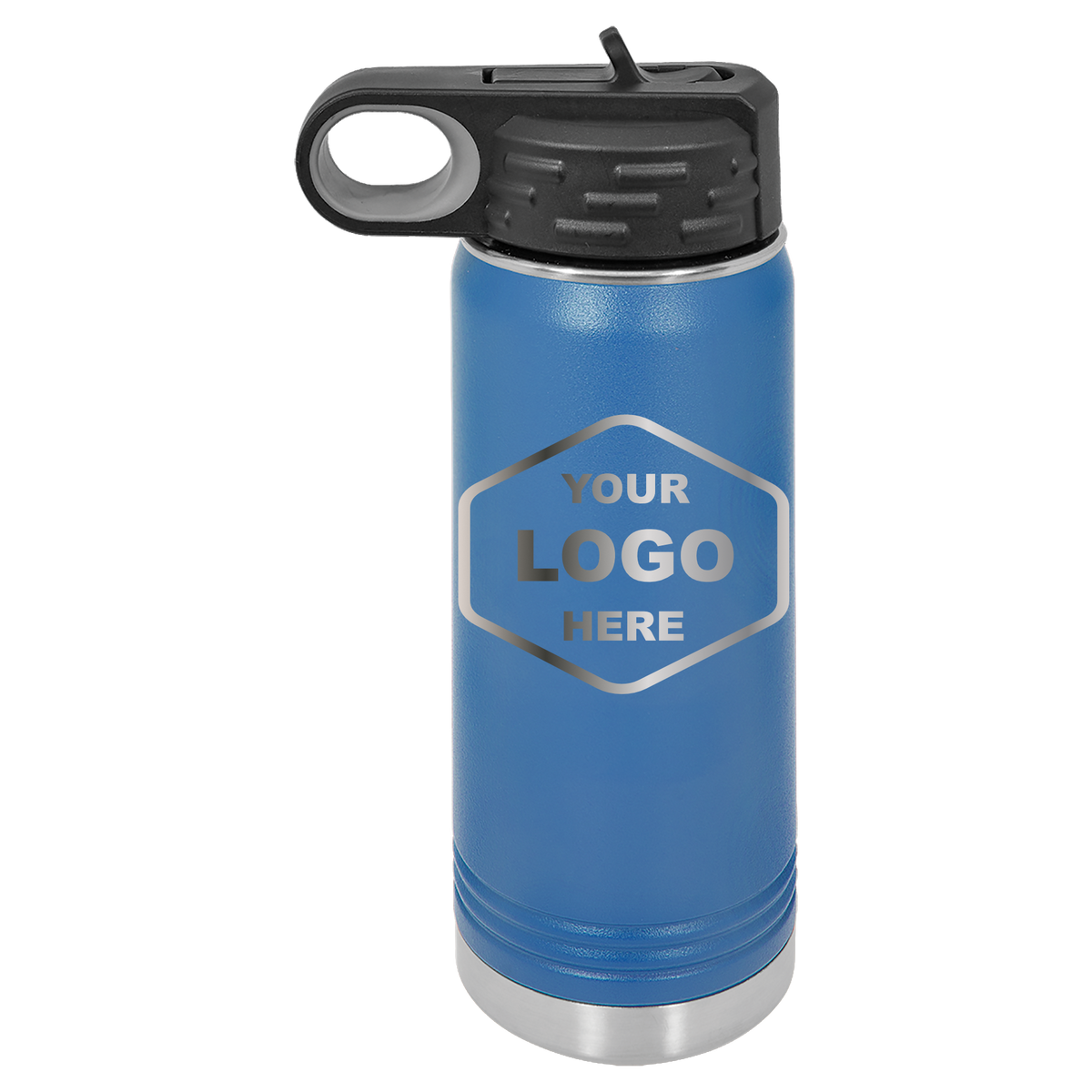 20 OZ Laser Engraved Water Bottle - Grizzly Designs