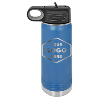 20 OZ Laser Engraved Water Bottle - Grizzly Designs