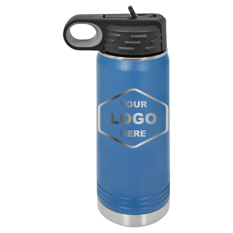 20 OZ Laser Engraved Water Bottle - Grizzly Designs