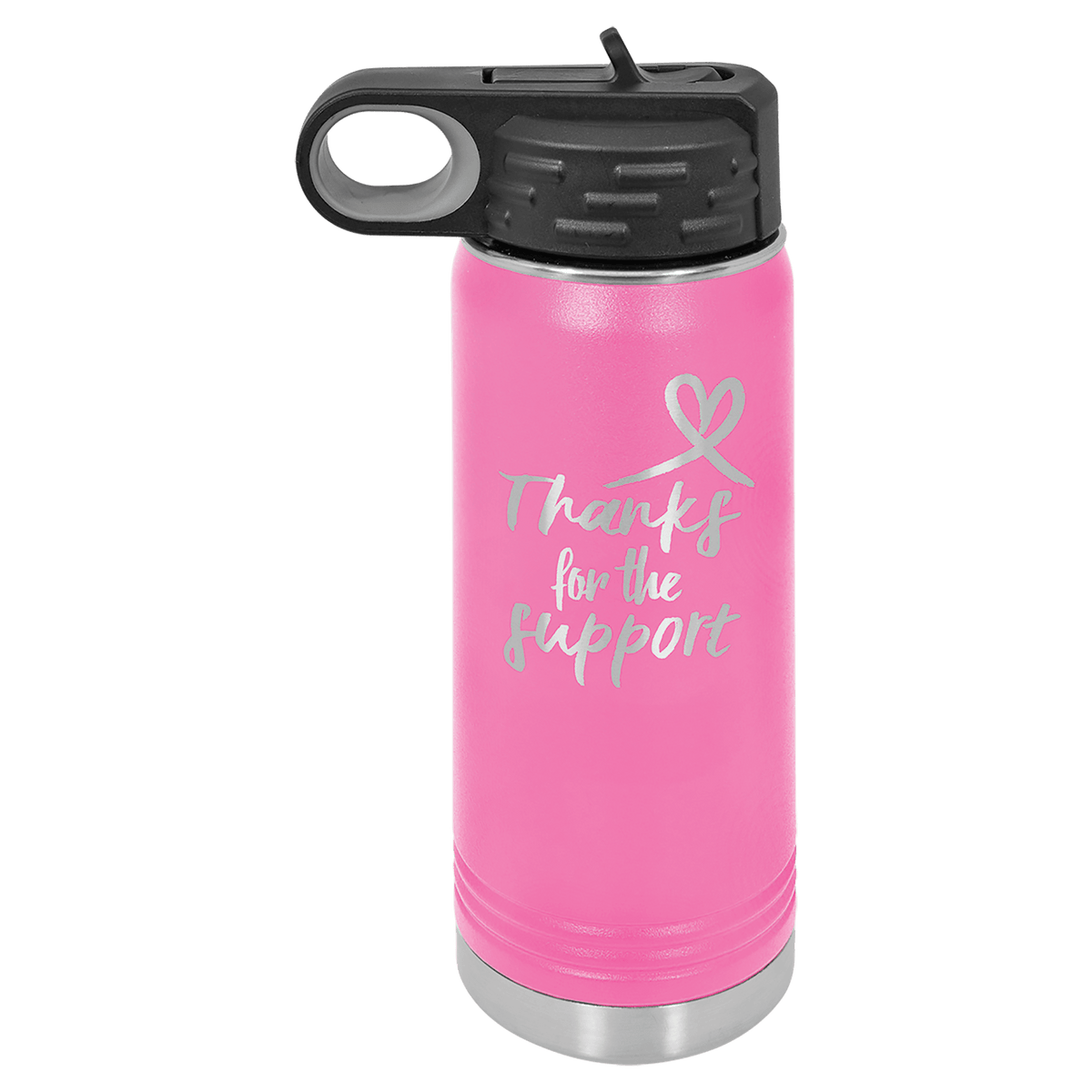 20 OZ Laser Engraved Water Bottle - Grizzly Designs