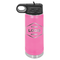 20 OZ Laser Engraved Water Bottle - Grizzly Designs
