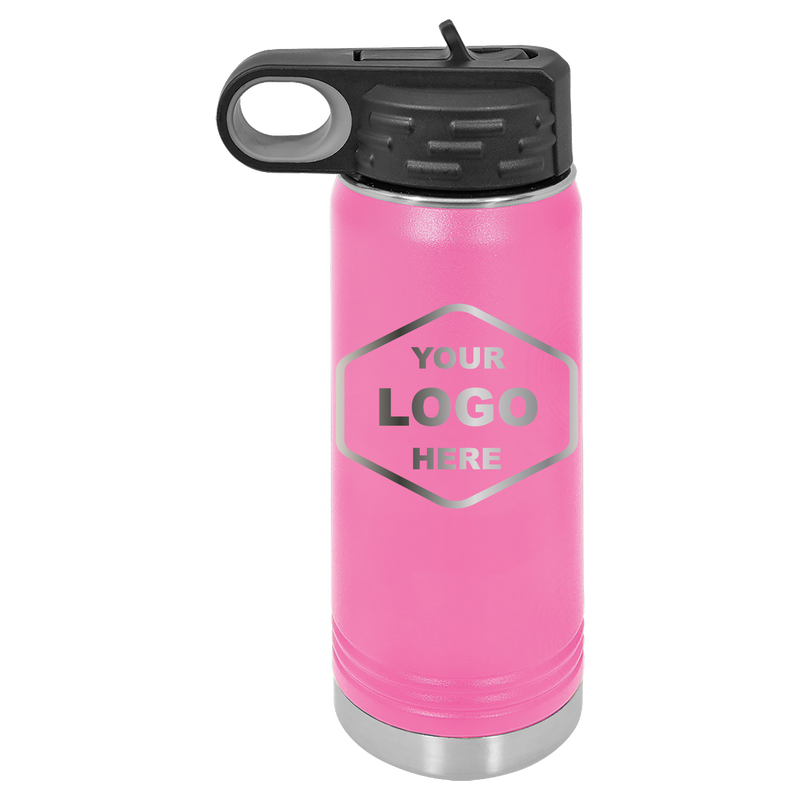 20 OZ Laser Engraved Water Bottle - Grizzly Designs