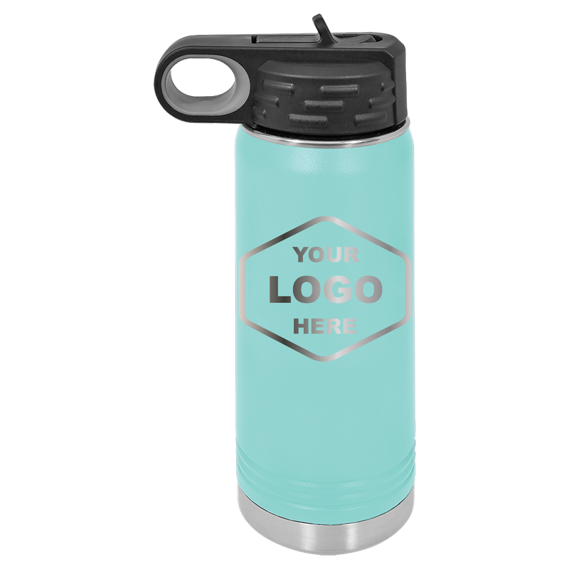20 OZ Laser Engraved Water Bottle - Grizzly Designs