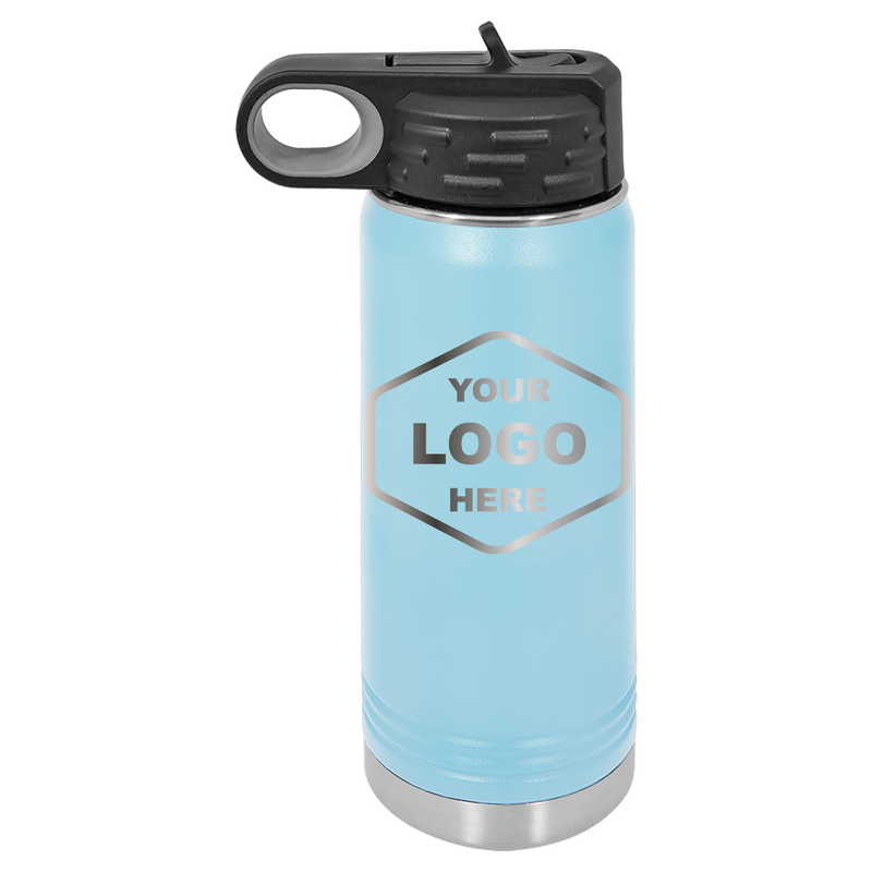 20 OZ Laser Engraved Water Bottle - Grizzly Designs